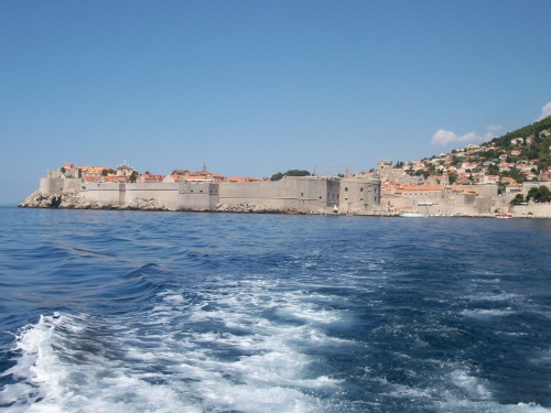 Vista de Dubrovnik desde la "pedreñera que va a Lokrum